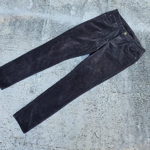 Kut from Kloth Women Pant Corduroy MIA TOOTHPICK Skinny Dark Brown Jeans Size 10 - Picture 2 of 11